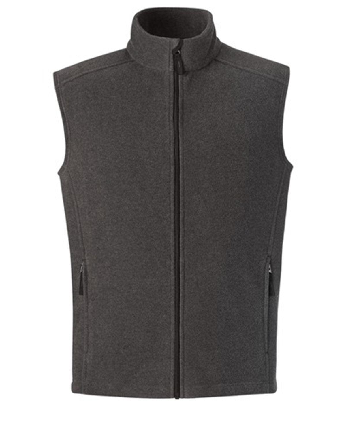 Core365 Men's Tall Journey Fleece Vest - Heather Charcoal