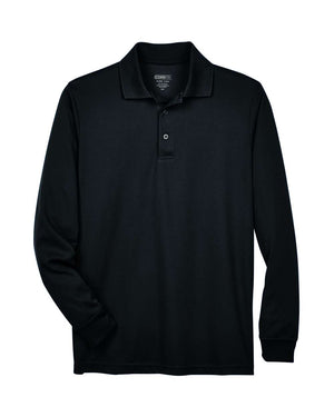CORE365 Pinnacle Long Sleeve Pique Polo (Men's) - Black
