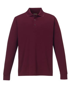 Core 365 Pinnacle Long Sleeve Pique Polo (Men's) - Burgundy