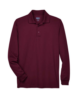 CORE365 Pinnacle Long Sleeve Pique Polo (Men's) - Burgundy