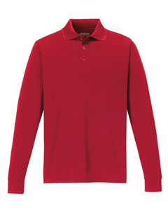Core 365 Pinnacle Long Sleeve Pique Polo (Men's) - Red