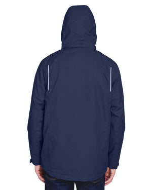 Core365 Men's Tall Region 3-in-1 Jacket with Fleece Liner - Back