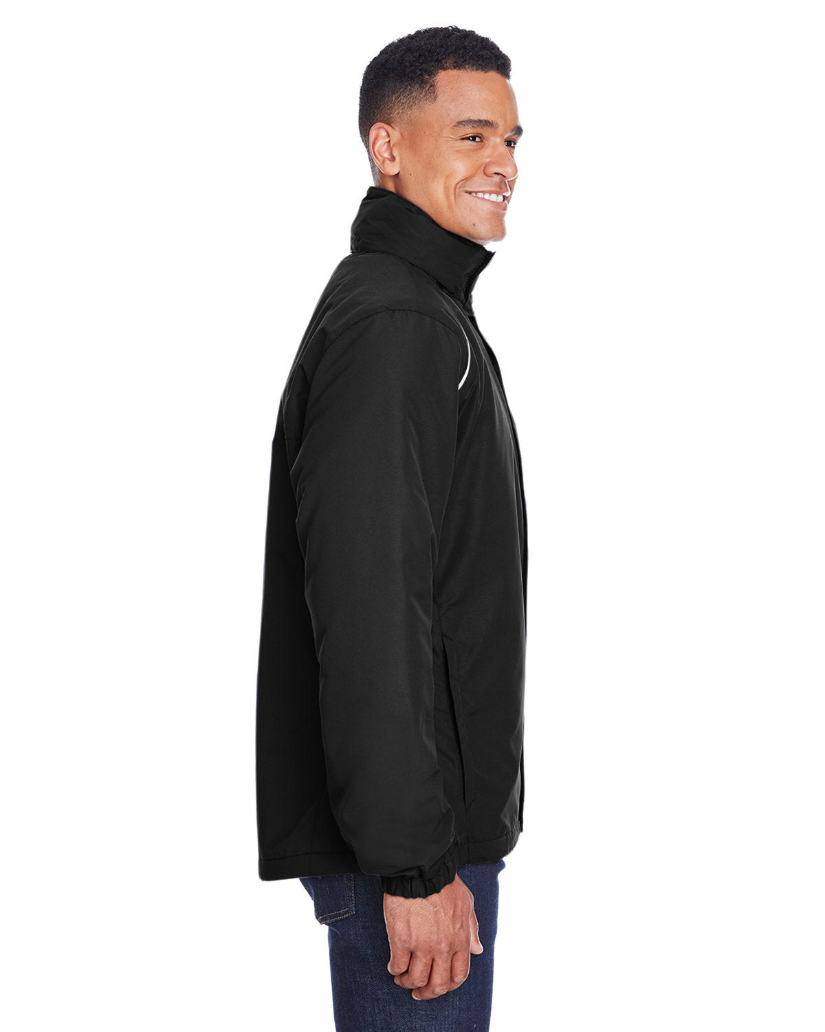 Core365 Men's Tall Profile Fleece-Lined All-Season Jacket - Side