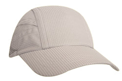 Super light weight performance running cap w/ elastic & toggle / solid - Silver