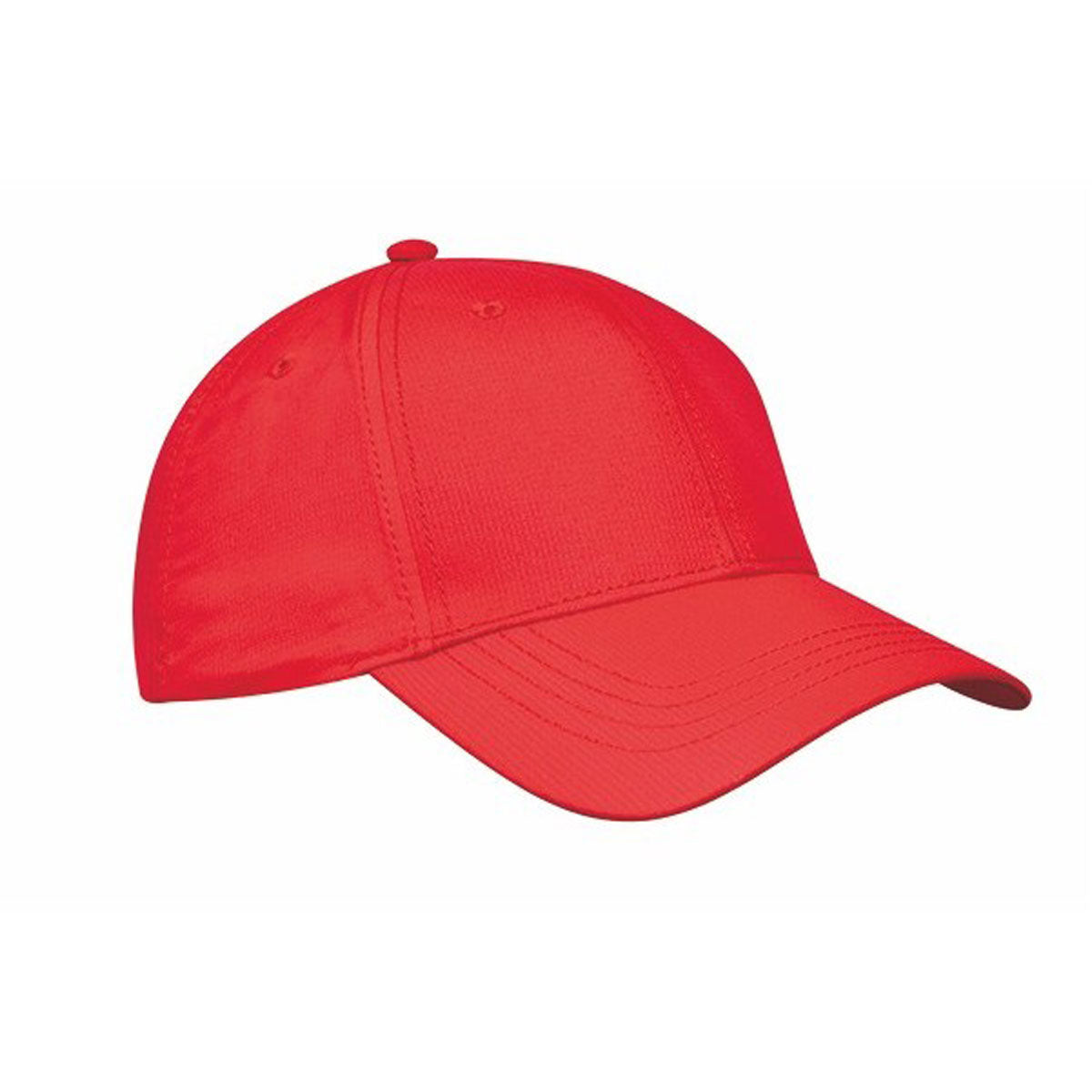 Constructed "Parachute" cap - Custom Embroidered - Red