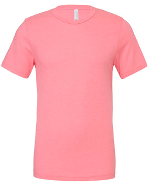 Bella + Canvas Unisex Poly-Cotton Short-Sleeve T-Shirt - Neon Pink