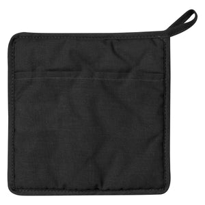 Quilted Cotton Canvas Pot Holder - Black