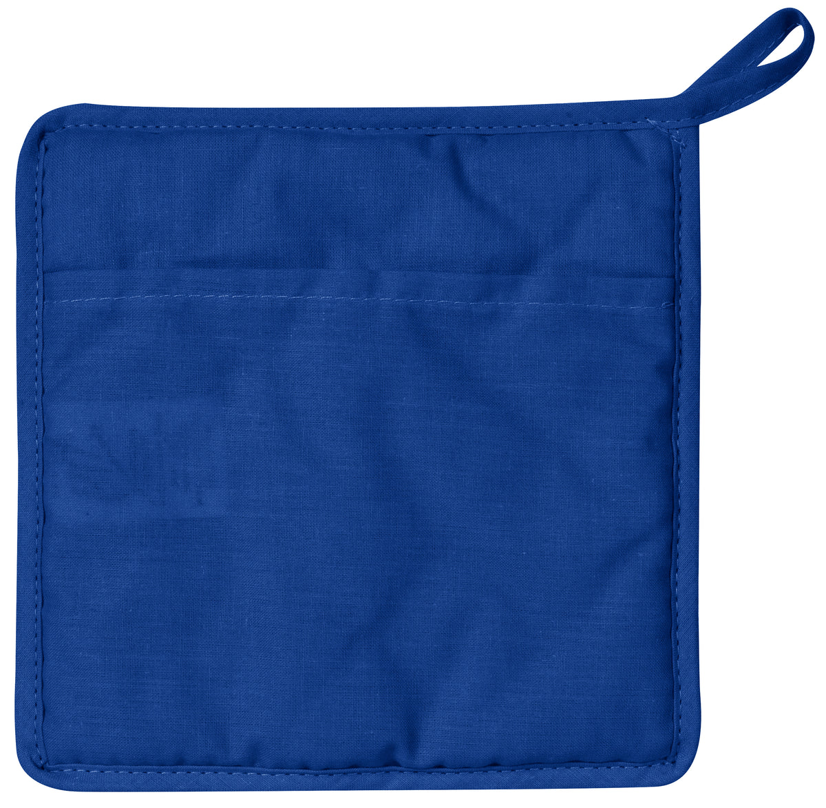 Quilted Cotton Canvas Pot Holder - Royal Blue