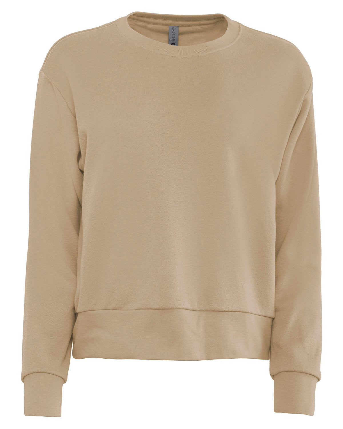 Next Level Apparel Ladies' Laguna Sueded Sweatshirt - Tan