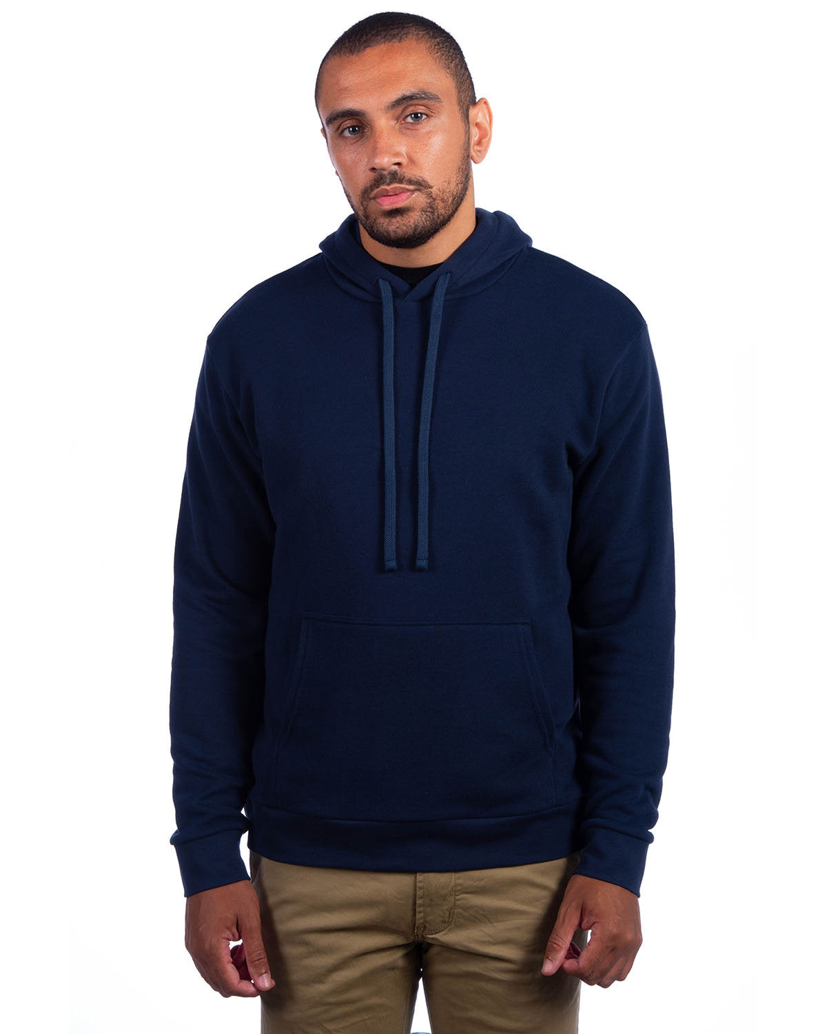 Next Level Apparel Adult Sueded French Terry Pullover Sweatshirt - Midnight Navy