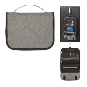 Heathered Hanging Toiletry Bag - Gray