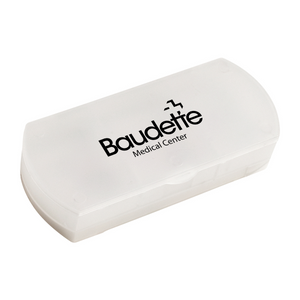 Pill Box/Bandage Dispenser - Frost Clear