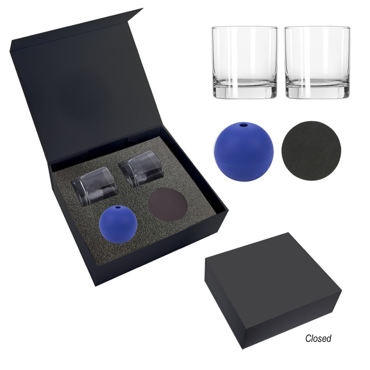 Ice-Sphere Whiskey Kit - Blue/Black