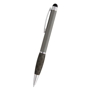 Crisscross Grip Stylus Pen - Gun Metal
