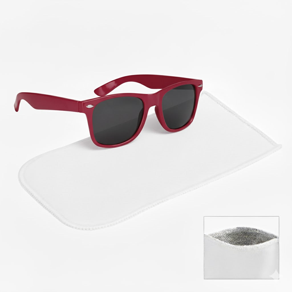 Malibu Sunglasses With Rpet Microfiber Sunglass Pouch - Maroon