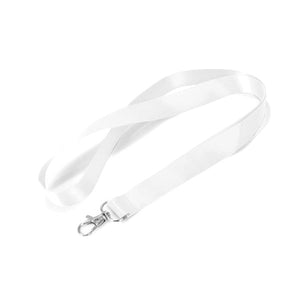 Silkscreen Tubular Lanyard SSTUB58 - White