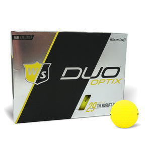 W/S Duo Optix Golf Balls (12 Pack) - Yellow