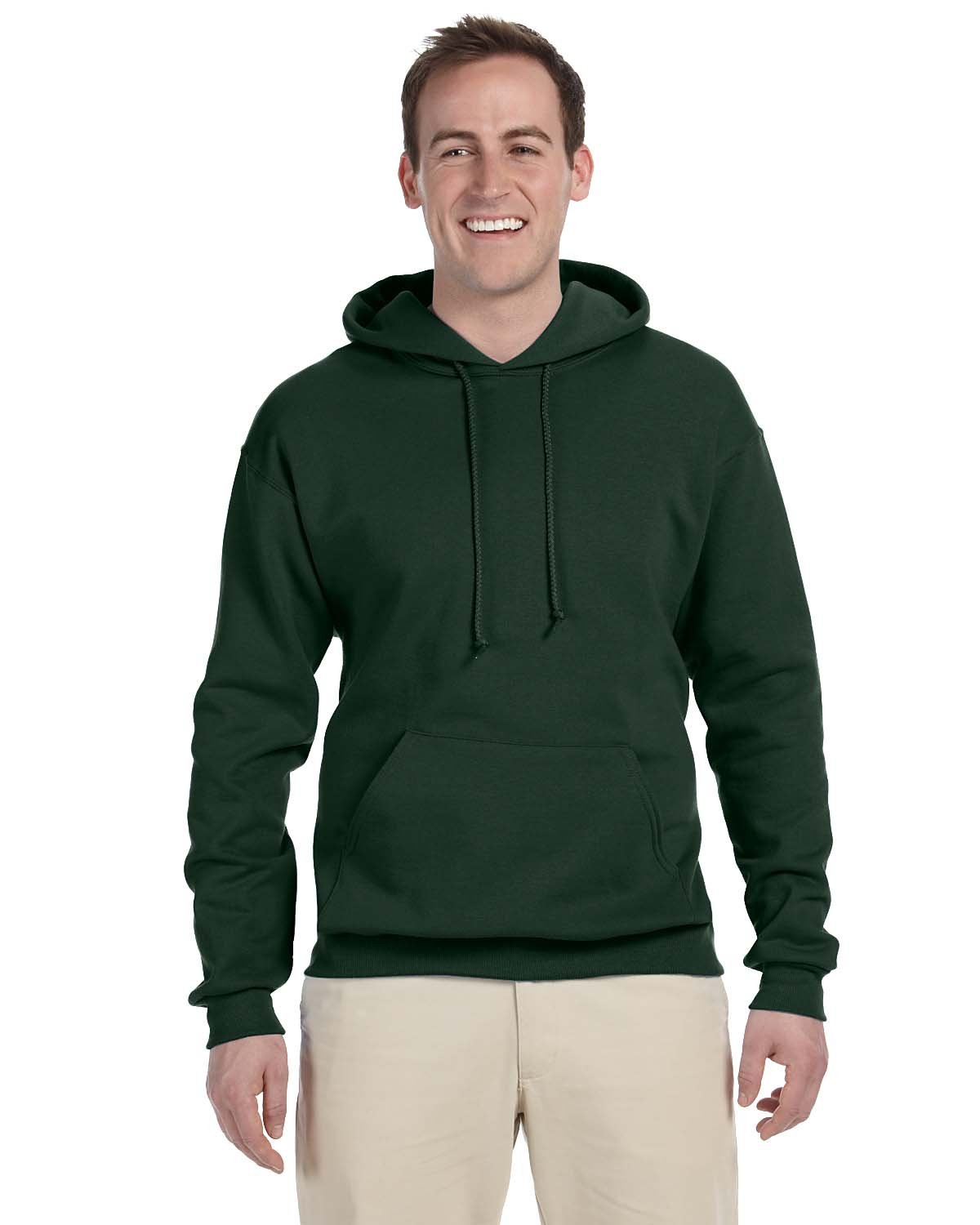 JERZEES Adult NuBlend® Fleece Pullover Hooded Sweatshirt - Forest Green