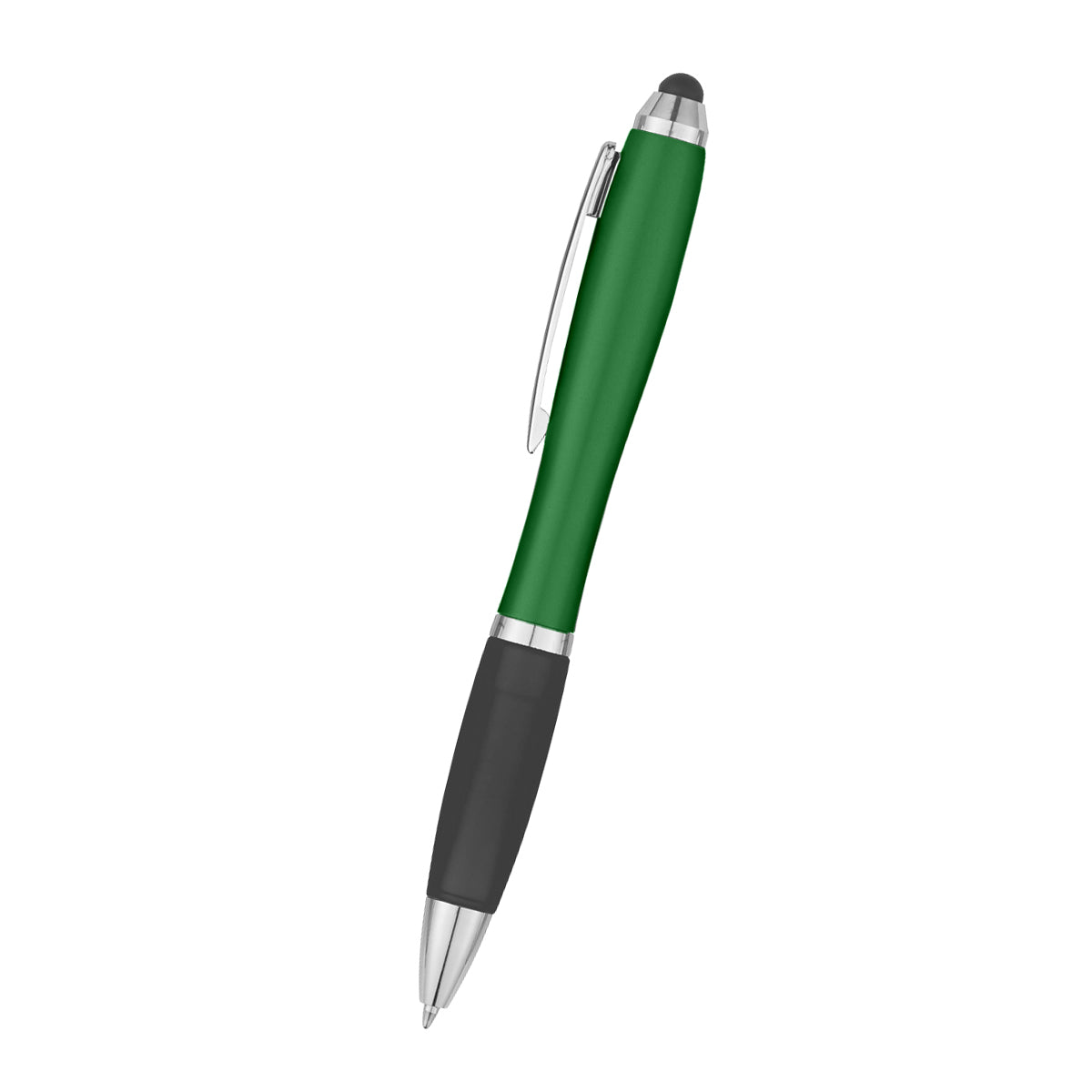 Satin Stylus Pen - Green With Black