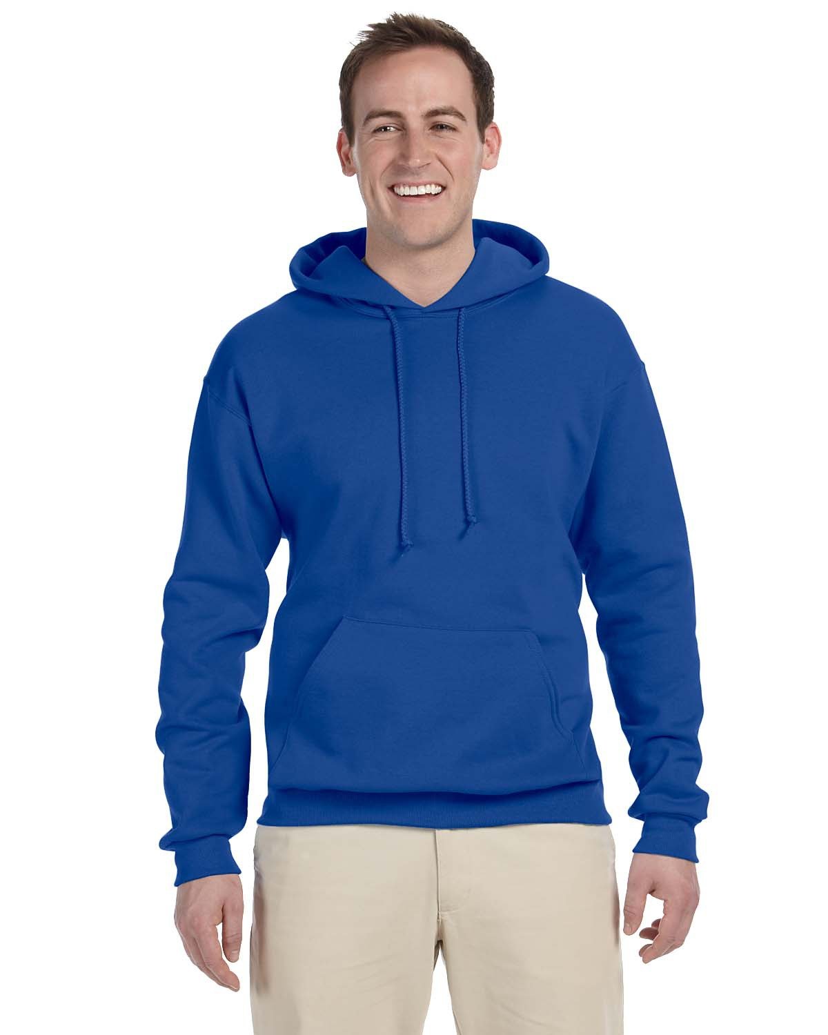 JERZEES Adult NuBlend® Fleece Pullover Hooded Sweatshirt - Royal