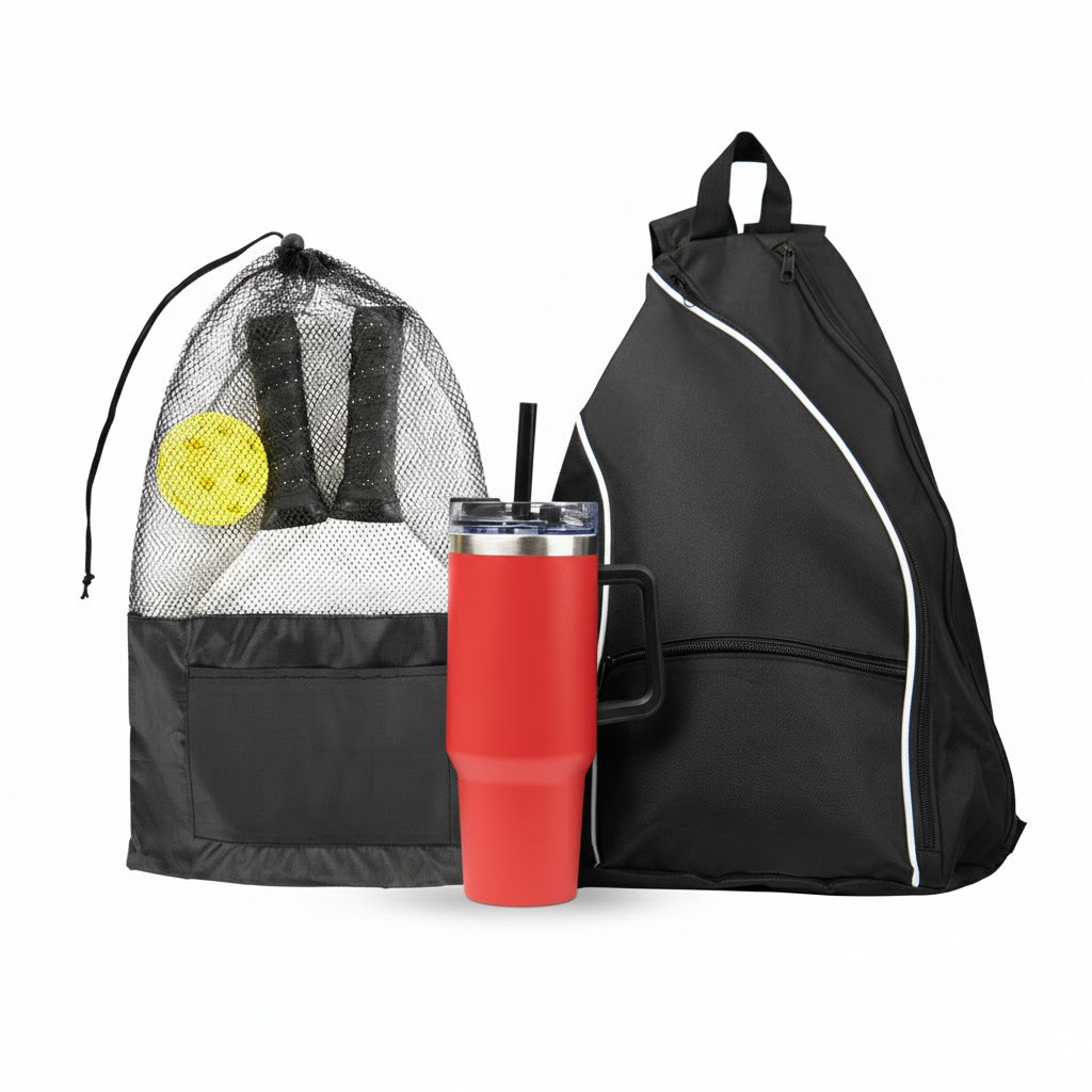 INTREPID PICKLEBALL KIT - Black/Red