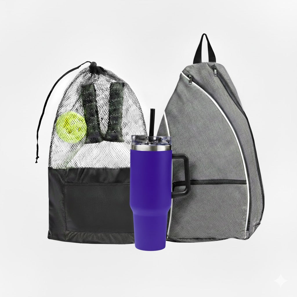 INTREPID PICKLEBALL KIT - Heather Gray/Purple