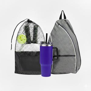 INTREPID PICKLEBALL KIT - Heather Gray/Purple