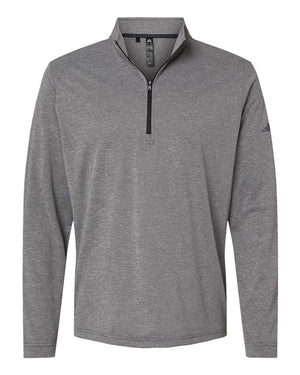 Adidas Men's Ultimate365 Lightweight Quarter-Zip Pullover - Black Heather