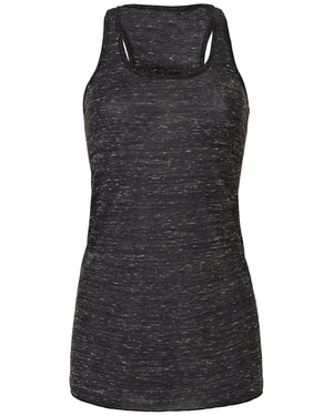 Bella + Canvas Ladies' Flowy Racerback Tank - Black Marble
