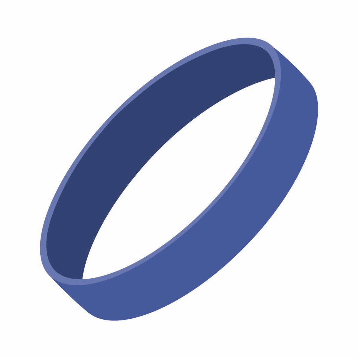Silicone Wrist Bands - Debossed with Colour