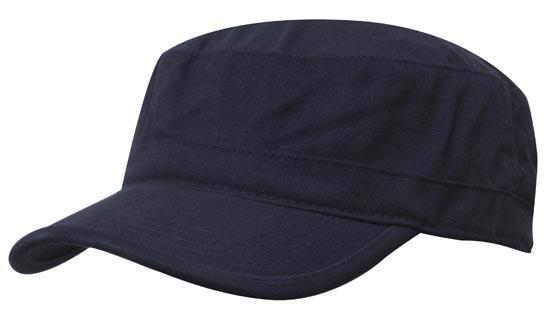 Brushed Sports Twill Military Cap - Custom Embroidered -