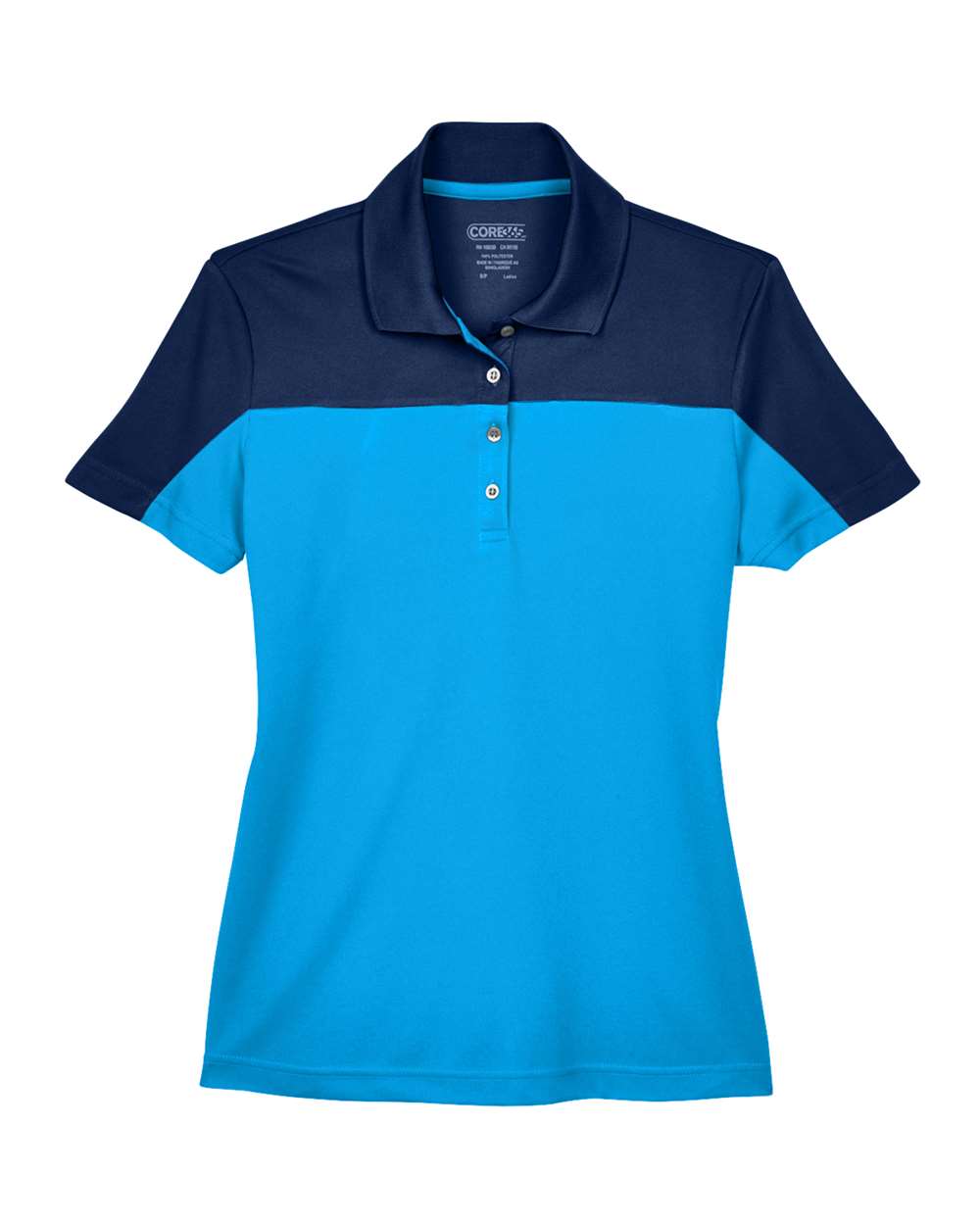 CORE365 Ladies' Balance Colorblock - Electric Blue/ Classic Navy