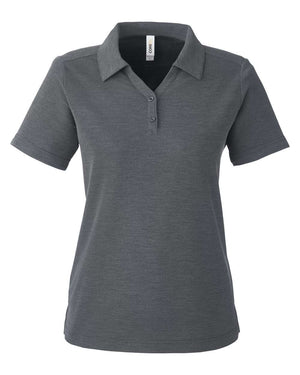 CORE365 Ladies' Fusion ChromaSoft™ Pique Polo - Carbon Heather