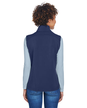 Core365 Ladies' Cruise Two-Layer Fleece Bonded Soft Shell Vest - Back