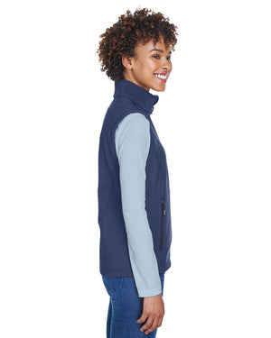 Core365 Ladies' Cruise Two-Layer Fleece Bonded Soft Shell Vest - Side