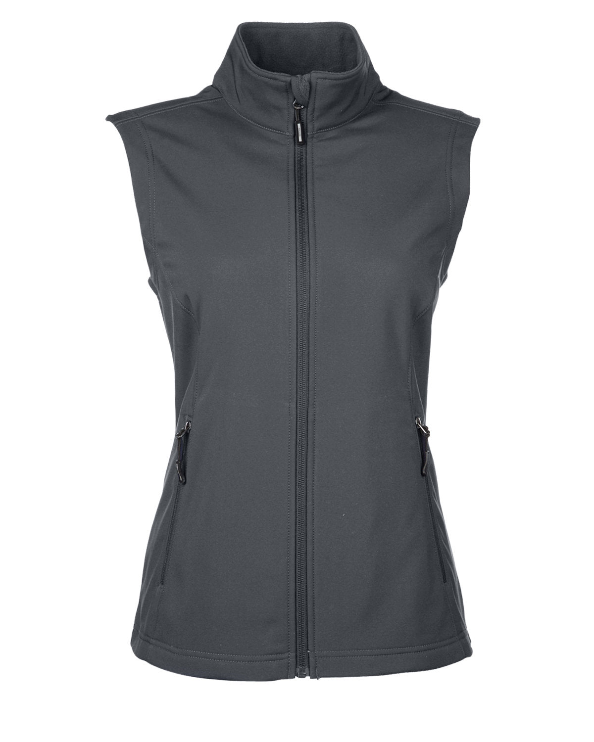 Core365 Ladies' Cruise Two-Layer Fleece Bonded Soft Shell Vest - Carbon