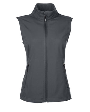 Core365 Ladies' Cruise Two-Layer Fleece Bonded Soft Shell Vest - Carbon