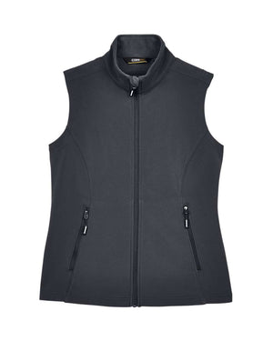 CORE365 Ladies' Cruise Two-Layer Fleece Bonded Soft Shell Vest - Carbon