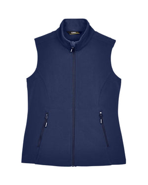 CORE365 Ladies' Cruise Two-Layer Fleece Bonded Soft Shell Vest - Classic Navy