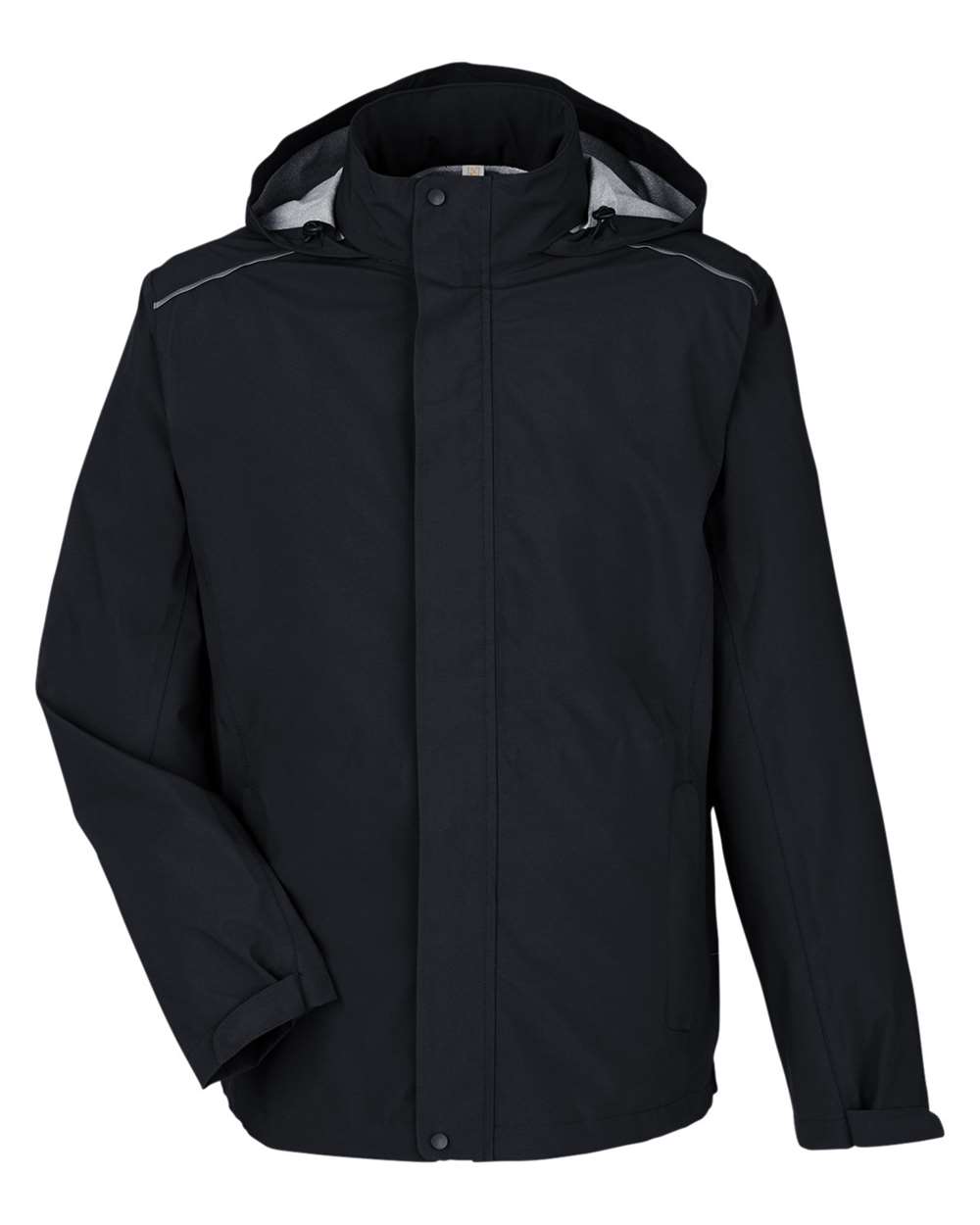 CORE365 Men's Barrier Rain Jacket - Black