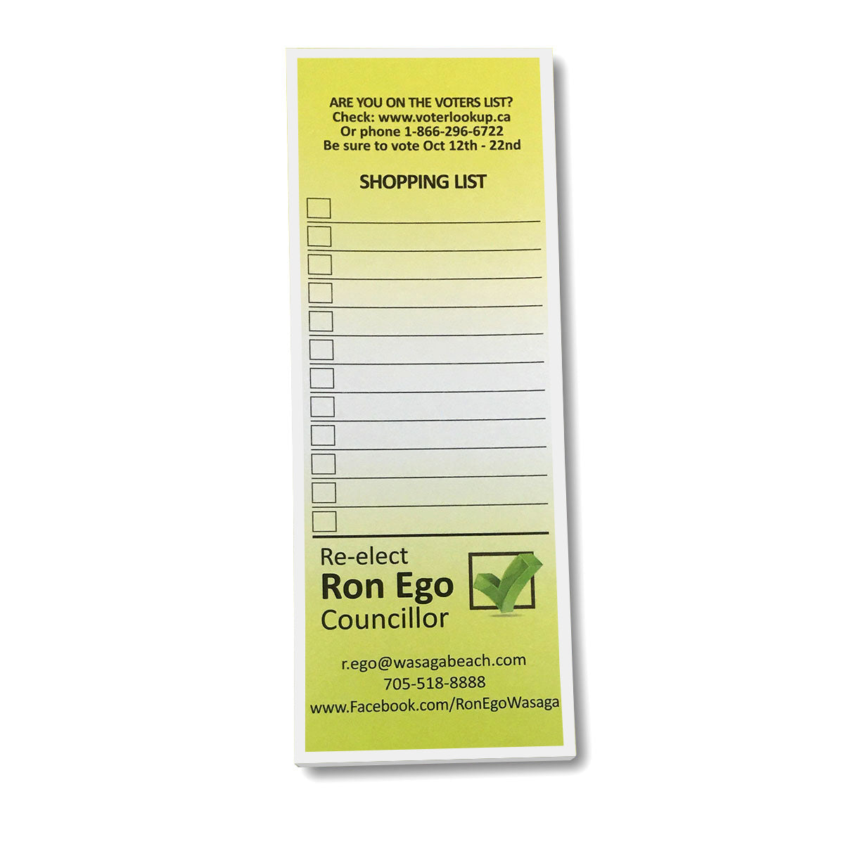 3" x 8" Standard Note Pad
