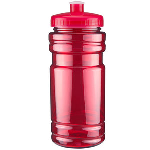 Surf Bottle with Push Pull Lid - Translucent Red