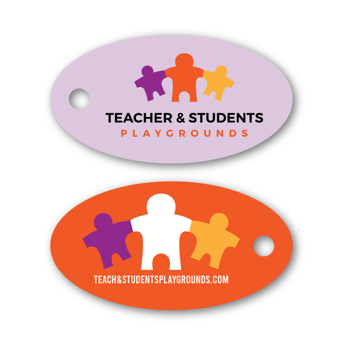 Poly Laminate Key Tag - Small Oval