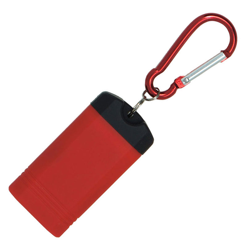 Clik-Light Keytag with Carabiner - Red