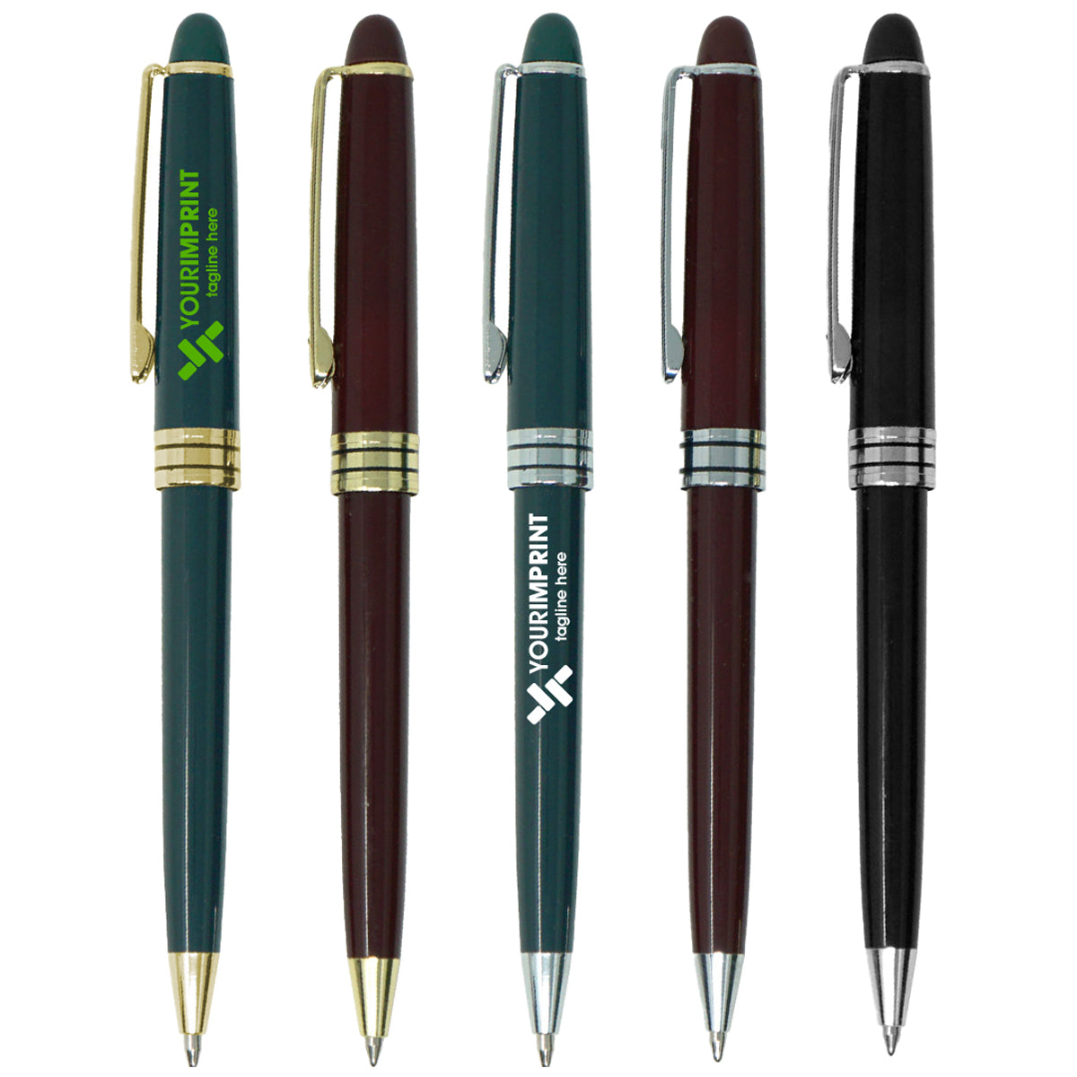 Aurora Plastic Push-Action Pen