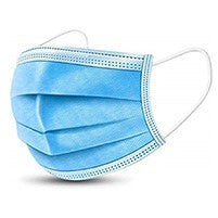 Disposable Face Mask - Blank - Blue