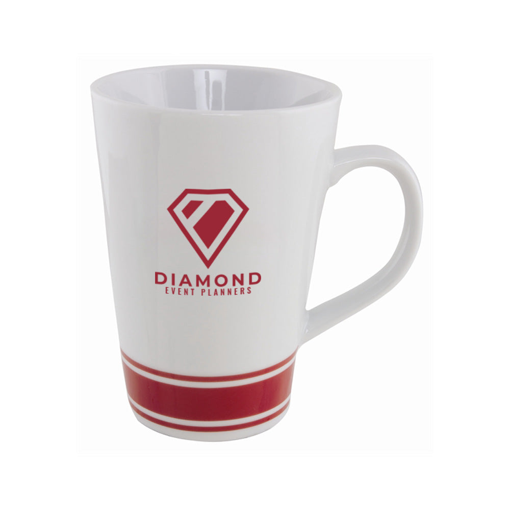 15oz. Trois - White With Red