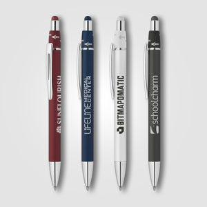 Orbit Spinner Chrome Metal Pen w/ Stylus - Assortment