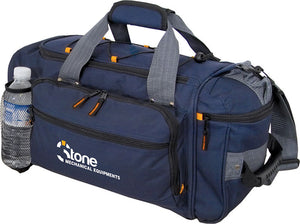 19" Compartment Sports Bag - Navy With Gray