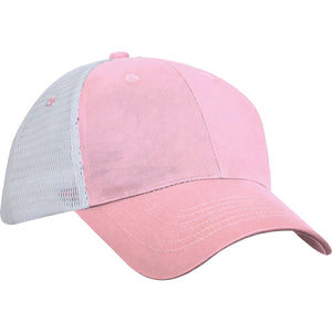 Trucker's Choice Mesh Cap - Pink With White